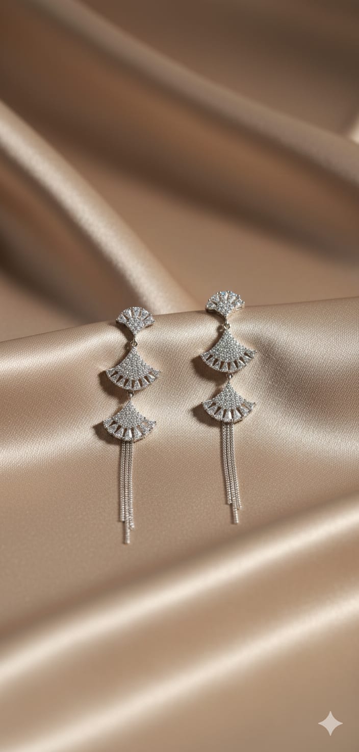 D’ORO Lumière Cascade Earrings ✨