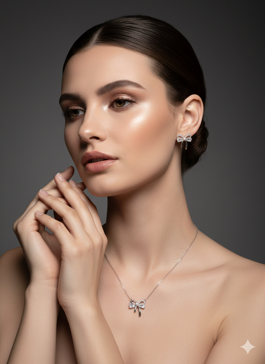 D’ORO Nœud Perlé Set 🎀