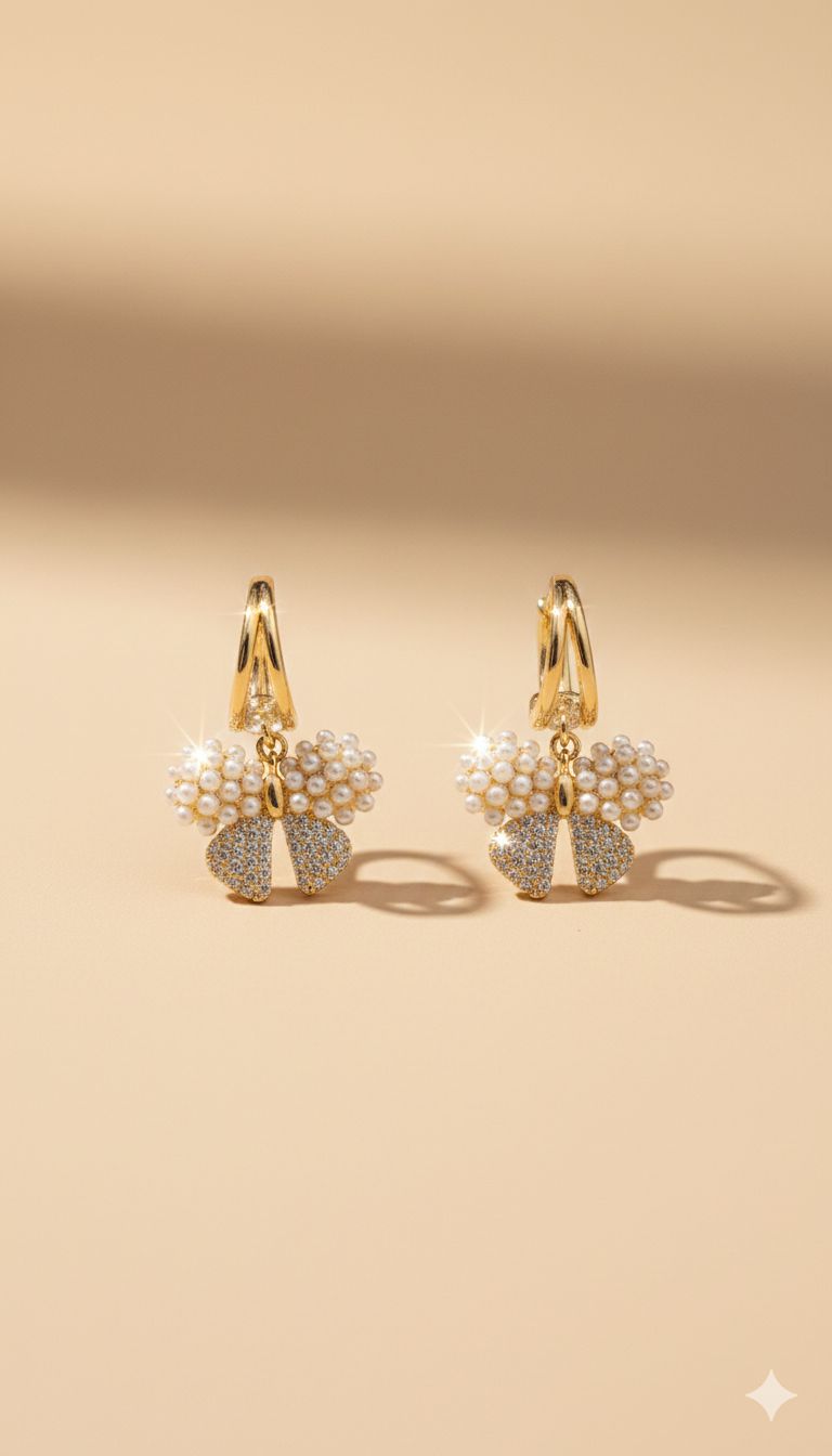 D'ORO- MONARCH EARRING