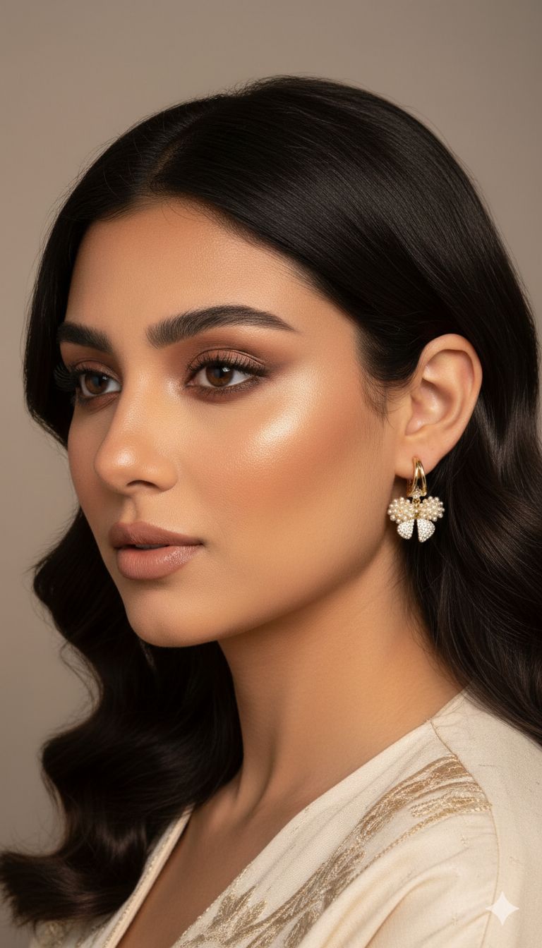 D'ORO- MONARCH EARRING